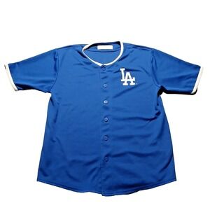 Los Angeles Dodgers Genuine Merchandise Mens Jersey Blue XL 14-16 Youths